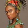 Gorgeous African Woman paint by number