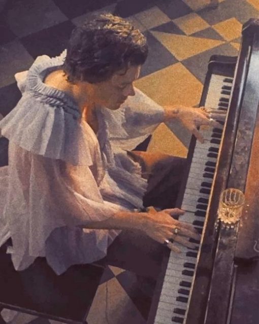 Harry Styles Playing Piano Paint By Numbers