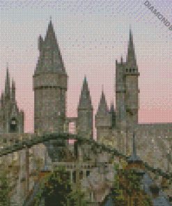 hogwarts castle wizards diamond painting