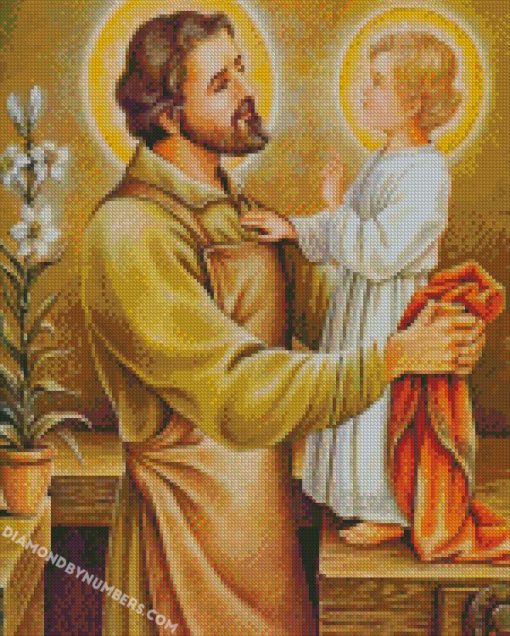 jesus christ father joseph diamond painting