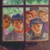kids looking throug the window nikolay bogdanov belsky diamond paintings