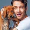 Liam Payne And His Puppy paint by number