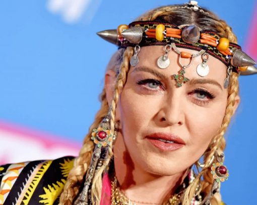 Madonna With Maroccan Accessories paint by numbers