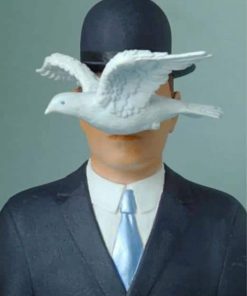 Man With The Bowler Hat Rene Margritte Paint By Numbers