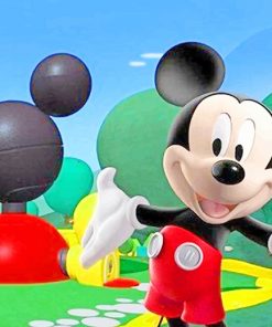 mickey mouse clubhouse adult paint by numbers