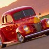 old hot rod car adult paint by numbers