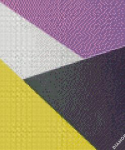 purple black yellow pattern Diamond Painting