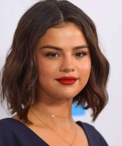 Selena Gomez Short hair Paint by Numbers