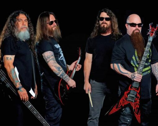 Slayer Rock Band paint by numbers