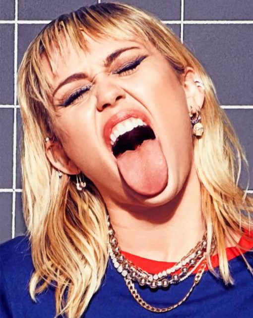 The Best Singer Miley Cyrus paint by numbers