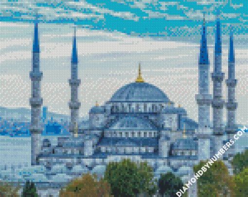the blue mosque turkey istanbul diamond paintings