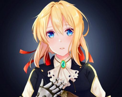 Violet Evergarden Doll paint by number