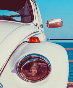 White VW Car paint By numbers