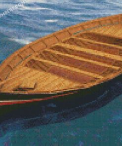 wooden row boat diamond paintings