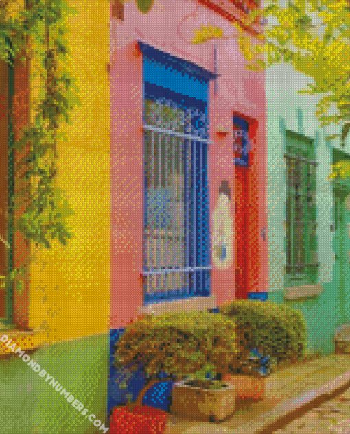 Colorful Houses Buildings Diamond Paintings