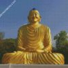 Daytime Yellow Buddha Statue diamond painting