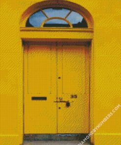 Door Yellow diamond paintings