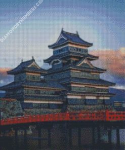 Himeji Castle And Kumamoto Castle diamond paintings