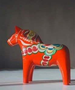 Dala Horse paint by numbers