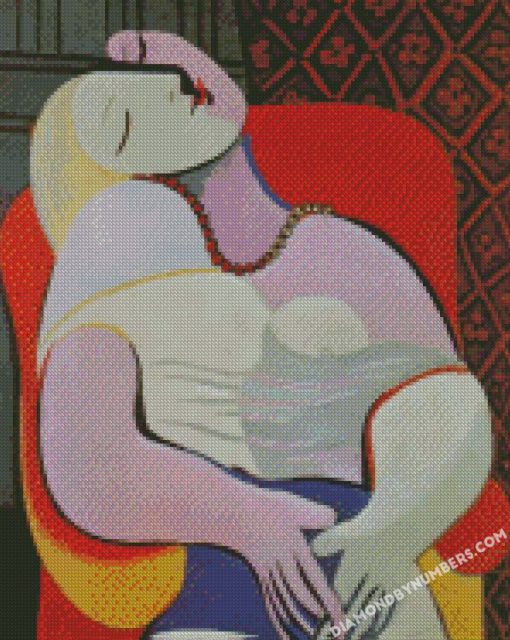 Woman In Chair Art By Pablo Picasso Diamond Paintings