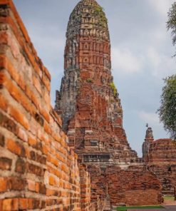 Ayutthaya Historical Park Thailand paint by numbers