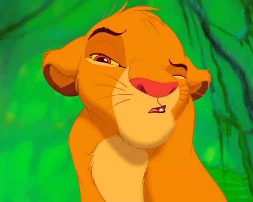 Cartoons Disney Company Simba The Lion King paint by numbers