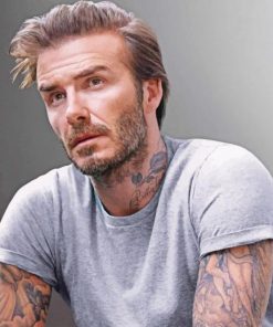 English Footballer David Beckham paint by numbers