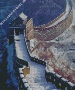 great wall of china in winter diamond paintings