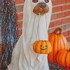 Halloween Dog Decoration paint by numbers