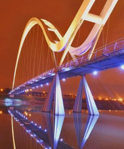 Infinity Bridge Stockton England paint by numbers