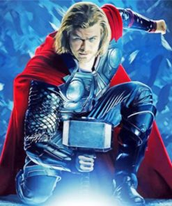 Thor Avengers Marvel Superhero paint by numbers