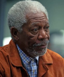 Actor Morgan Freeman paint by numbers