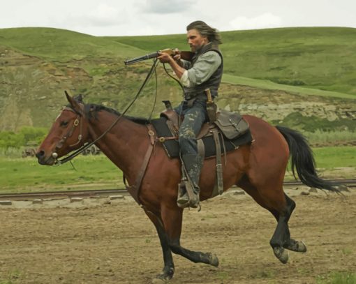 Anson Mount On Horse paint by numbers