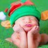 Baby With Elf Beanie paint by numbers