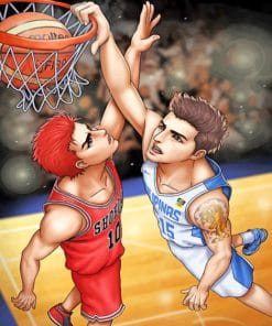 Basketball Sakuragi And Pingris Paint By Numbers