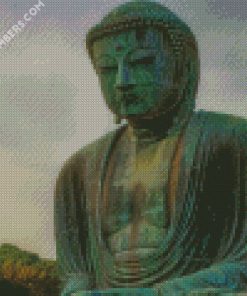 Buddha statue In Sunset diamond paintings