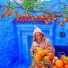 Chefchaouen The Blue Pearl paint by numbers
