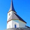 Church In Graubünden Switzerland paint by numbers