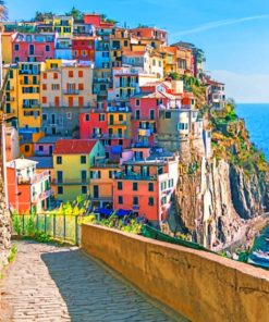 Cinque Terre National Park Portugal paint by numbers