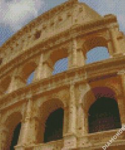Colosseum Ancient Building Wreckage In Rome Italy diamond painting