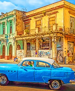 Cuba Houses In Havana Street Paint By Numbers