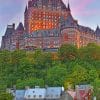 Fairmont Le Château Frontenac Hotel Canada paint by numbers