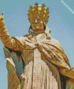 Franks King Charlemagne Statue diamond painting