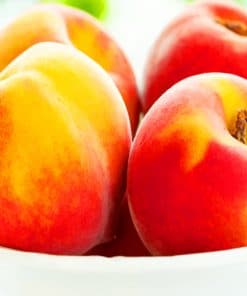 Fresh Peaches Fruit paint by numbers