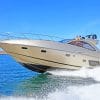 Grey Yacht Watercraft paint by numbers