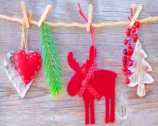 Handmade Ornaments For Christmas paint by numbers