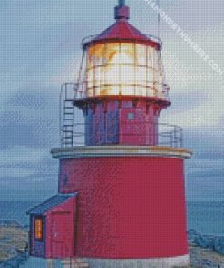 Lighthouse Building Rocks diamond painting