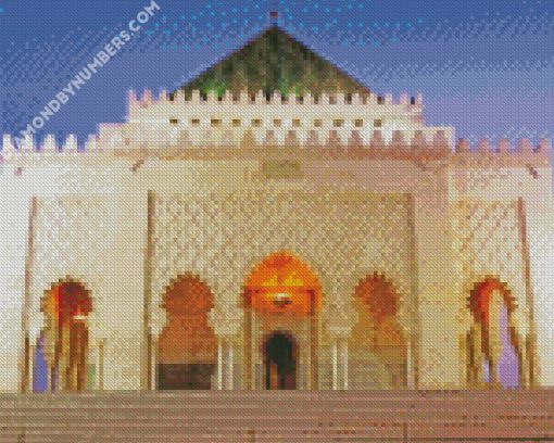 Mausoleum of Mohammed V rabat diamond painting