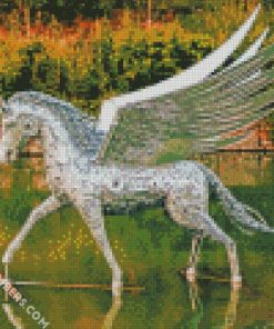 Metal Horse Statue diamond painting