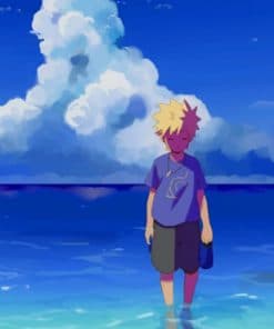 Naruto In Beach paint by numbers